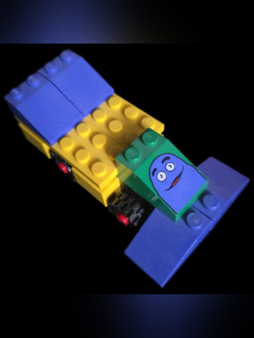 1999 McDonald's Happy Meal LEGO Classic #5 Grimace Race Car -- Complete